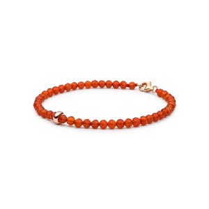 Bratara carneol si argint placat cu aur roz DiAmanti 244-37B-G (Argint 925‰ 0,6 g.)